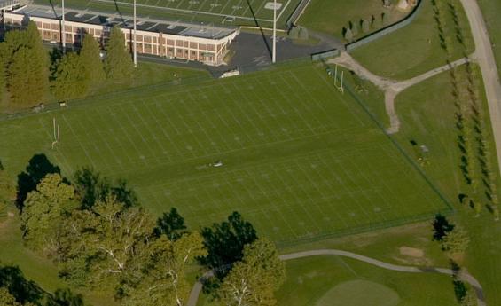 Aerial photo of the Practice Field at Ohio University