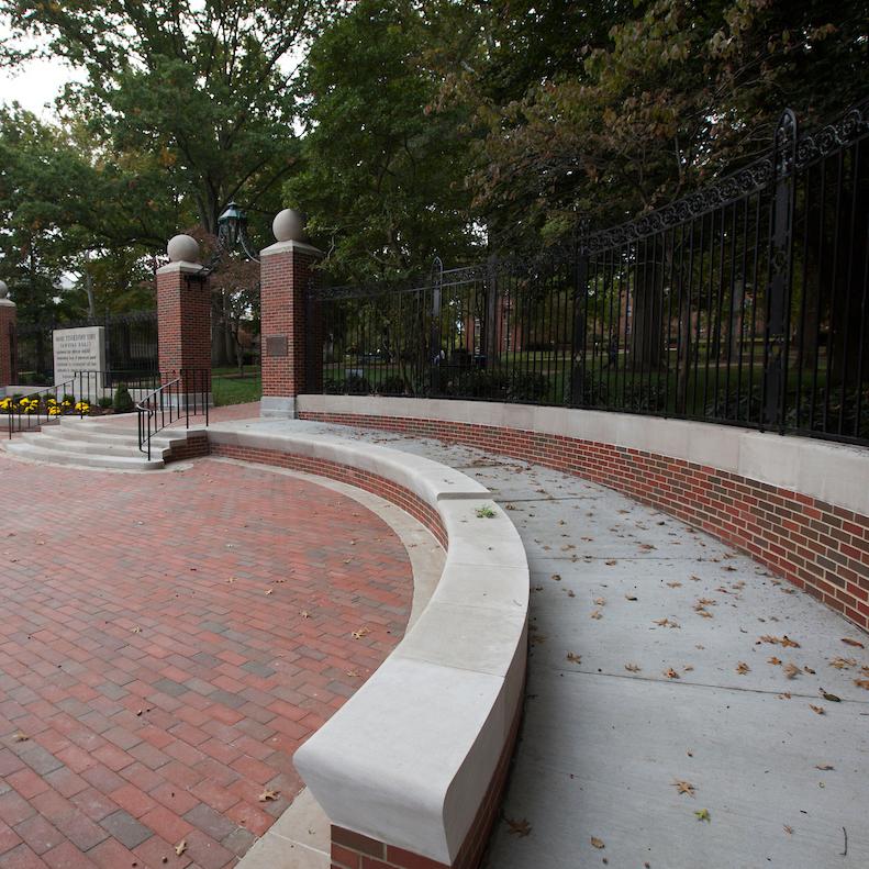 Accessible ramp at the Ohio University College Gateway