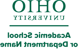 Ohio University condensed lockup for department logos